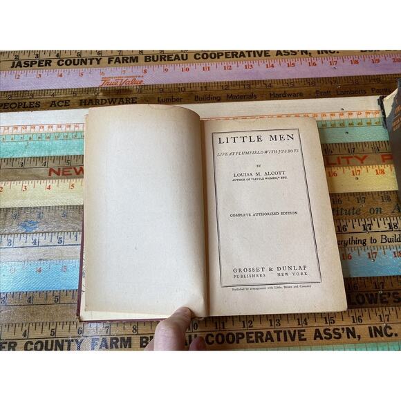 Eight Cousins HC Book Louisa May Alcott VINTAGE 1940 Little Men 1913 - Picture 8 of 16